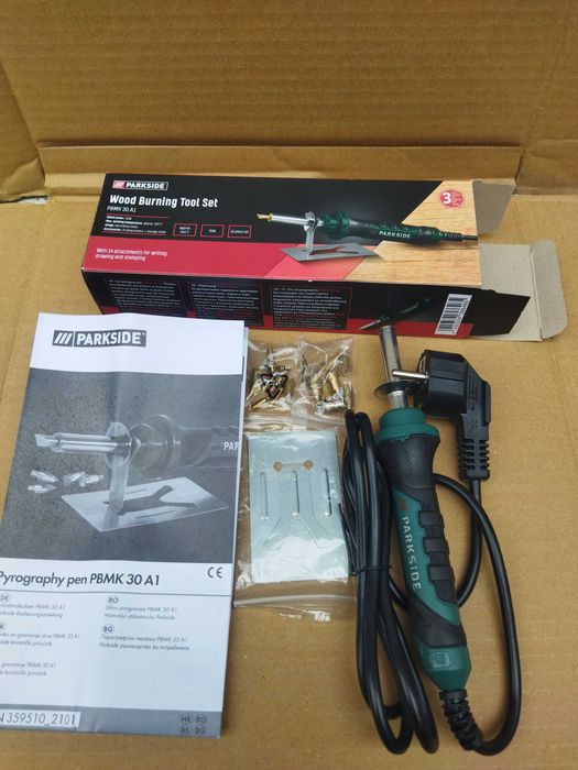 Професионален немски пирограф 16 части чисто нов