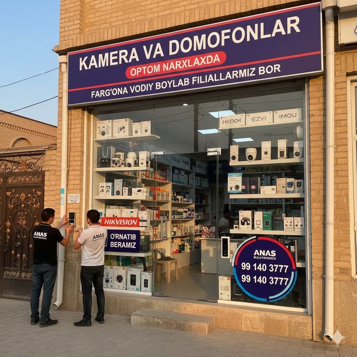 Kuzatuv Kameralari Optom Arzon Magazin Fargona Vodiyda Filiallarimiz b