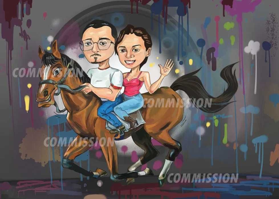 Рисувам карикатури по снимка +рамка