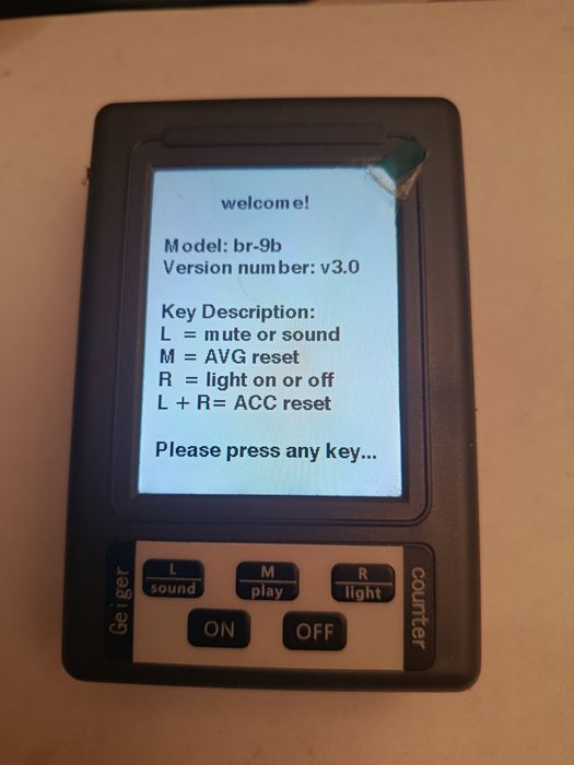 Тестер радиации BR-9B