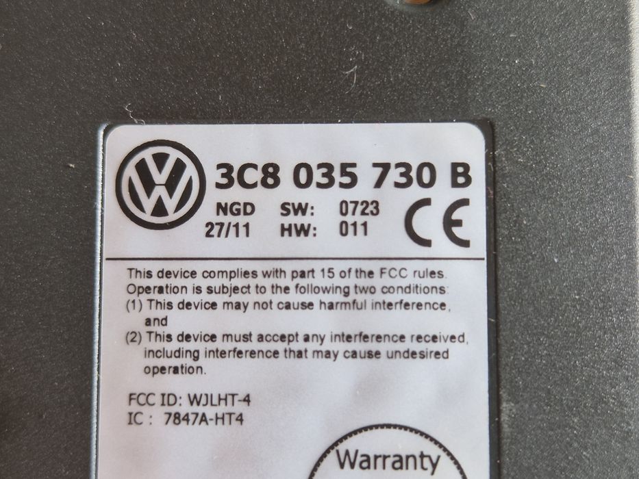 Modul bluetooth VW GOLF 6 / VW PASSAT / TIGUAN/ JETTA  3C8035730B