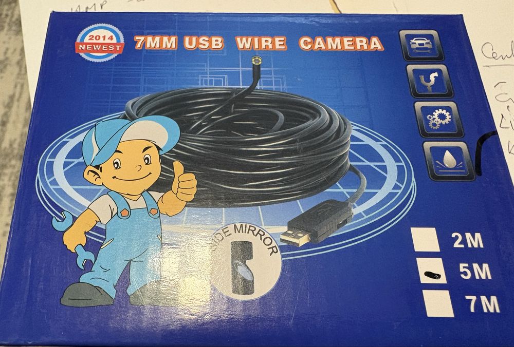 Camera endoscopica ,5metri