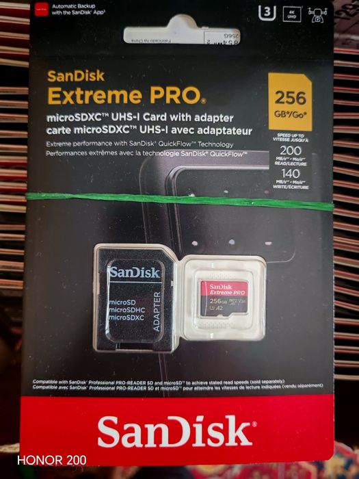 SanDisk Extreme Pro MicroSD 256gb 4K