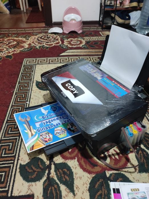 EPSON 117 Kopiya,Skaner,Print.Aybi yoʻq prabek 340 zaprfka tola 100%