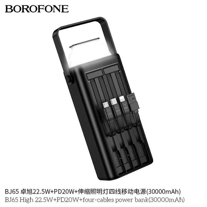 Borofone BJ65 High Power Bank 30000mAh 22.5W+PD20W QC3.0 for iPhone 16