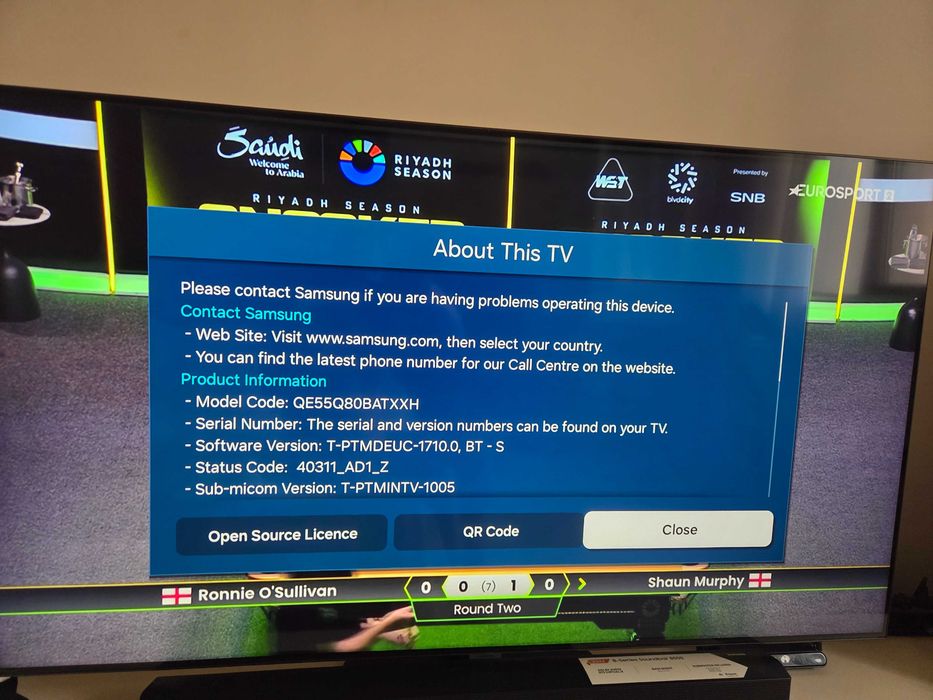 Samsung QLED q80b 55..