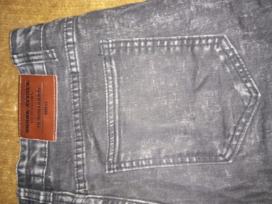 Мъжки дънки Shark attack - черни, размер М