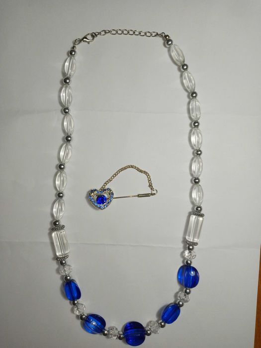 «Недорого» Комплект ожерелье брошь и серьги.80 тыс за все