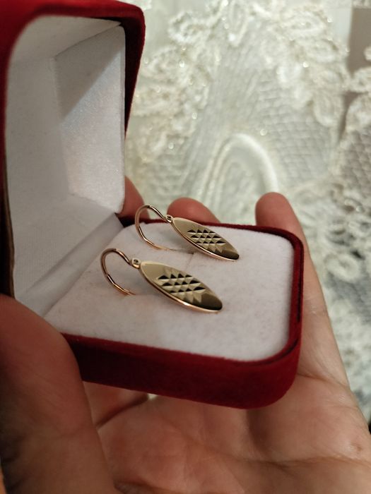 Советские серьги 583 пробы