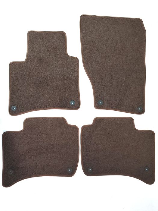 Covorașe mocheta Premium maro pentru Porsche Cayenne 2, VW  Touareg 2