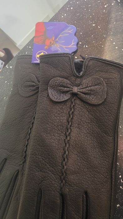 Manusi dama, piele naturala de căprioară