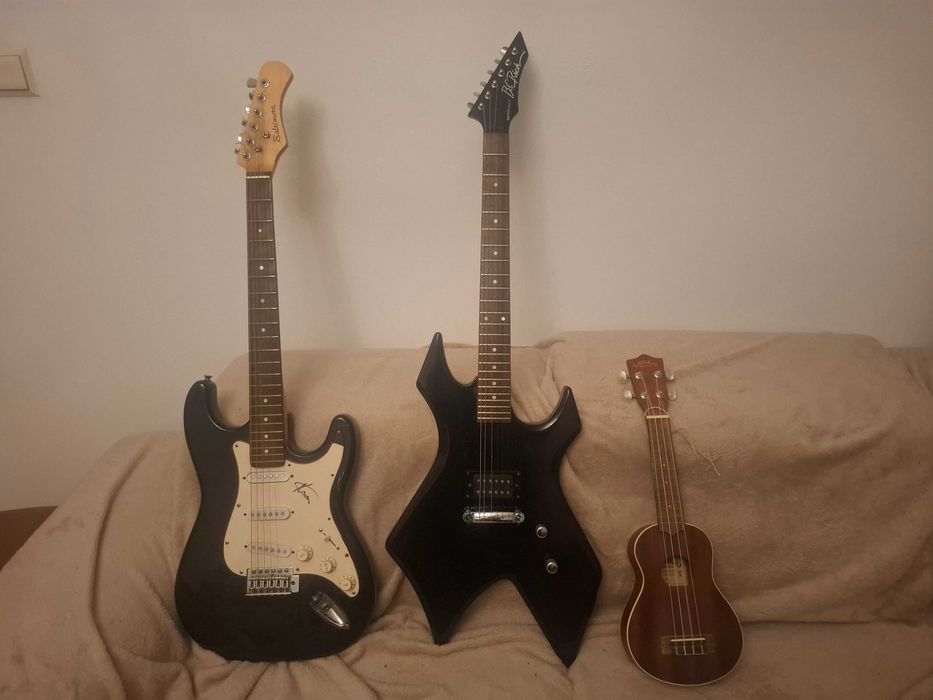 chitara electrica pentru copii cu boxa incorporata amplificator