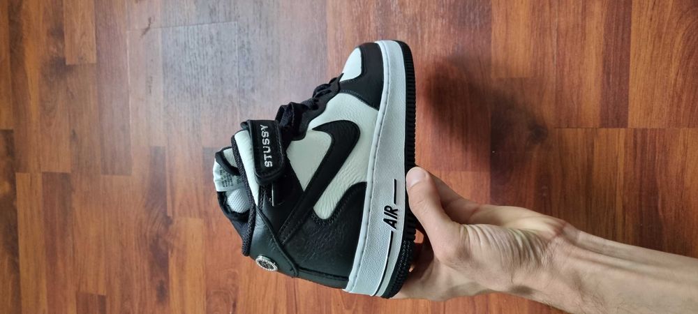 Nike Air Force 1 Mid and Stussy