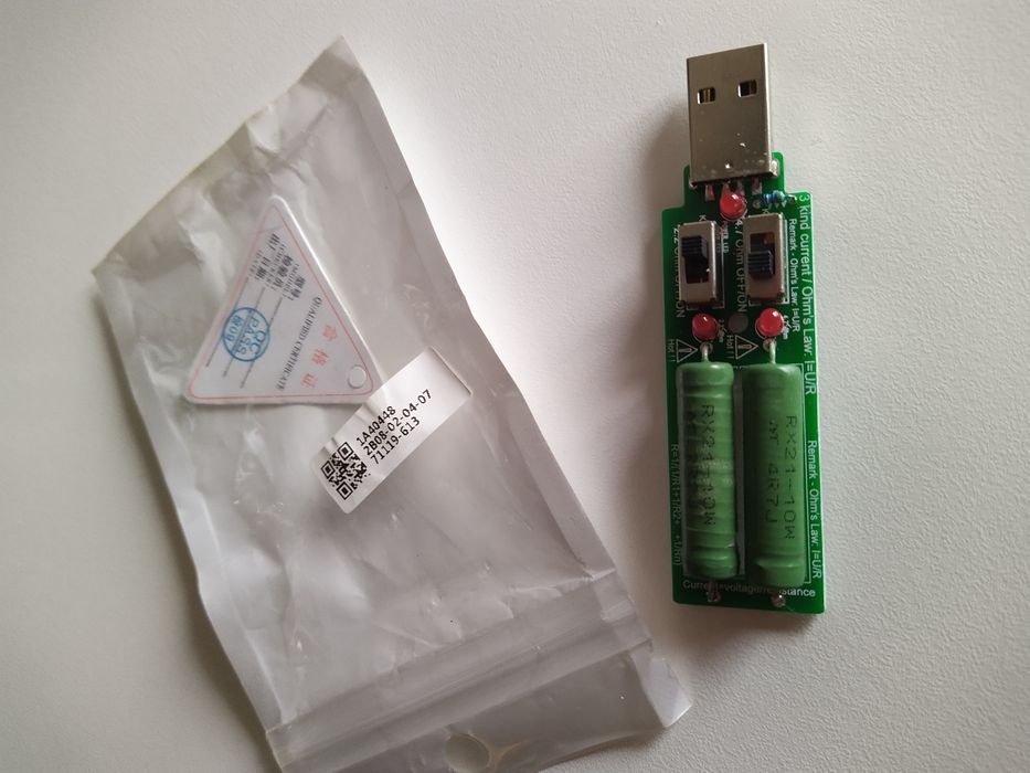 Tester, consumator USB 1A - 3A