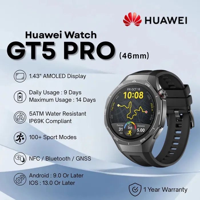 HUAWEI WATCH GT 5 PRO 46mm optim