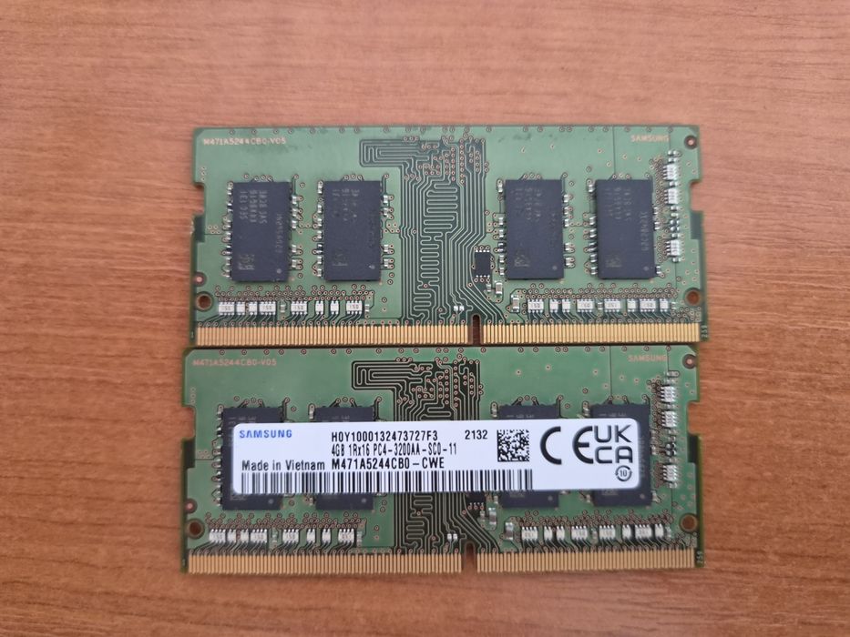 RAM DDR 4 SODIM 2x4 GB Samsung 3200 MHz