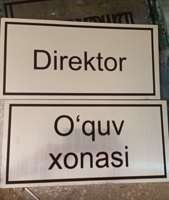 Tablichka eshiklar uchun va devorga