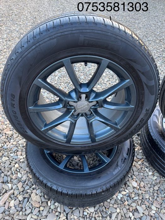 Jante originale Audi q5 pe 18 +cauciucuri de iarna noi