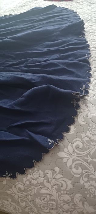 Zadie de par ,albastru cu flori taiate