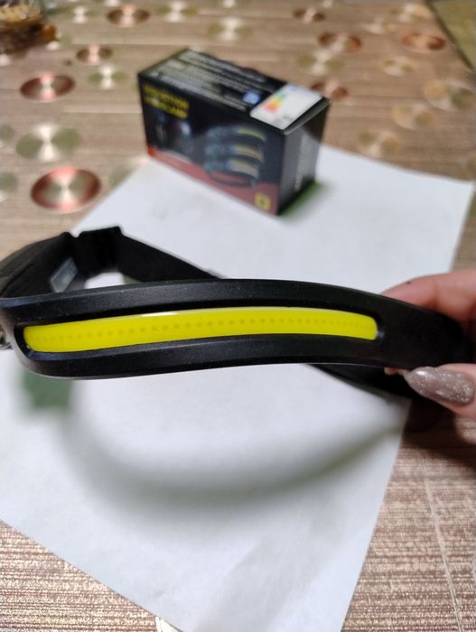 LED Челник с два вида светлини и сензор за движение и usb charger
