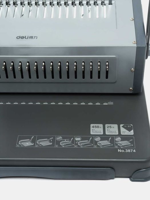 Машинка для переплета Deli 3874 для пластмасс пружин А4