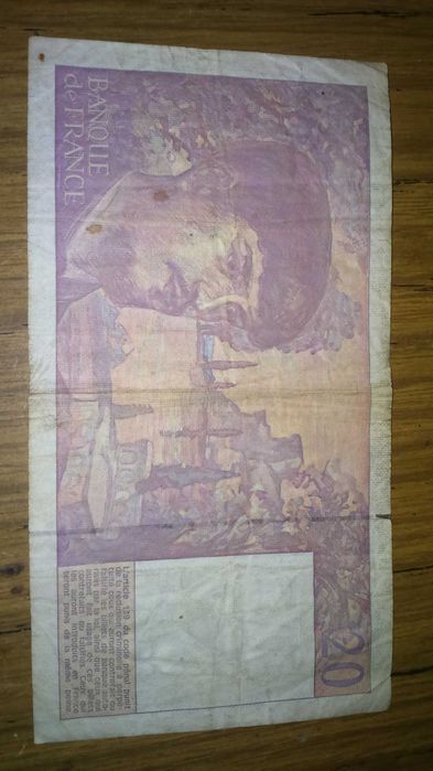 20 francs banque de france 1991