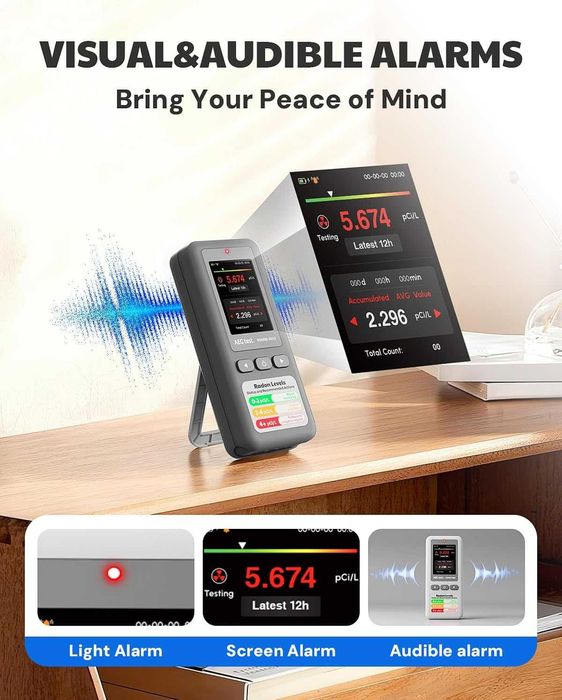 AEGTEST HOUND-1011S Преносим радонов детектор, високоточен сензор