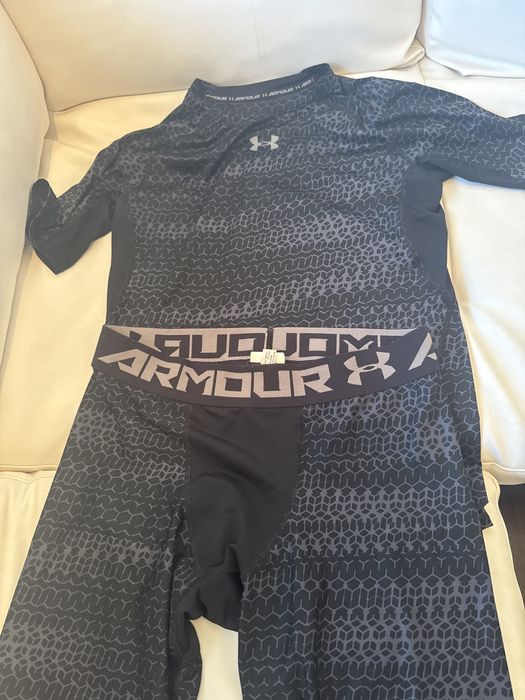 Set vompleu compresie sala alergare under armour