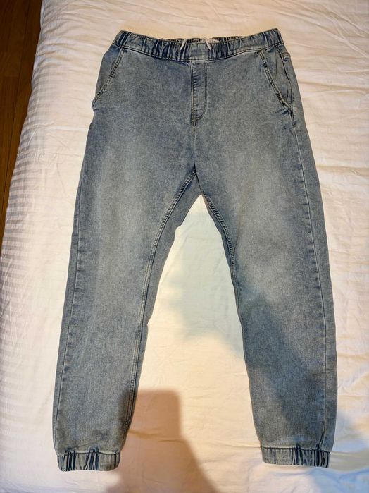 Pantaloni Denim Jogger Bershka M