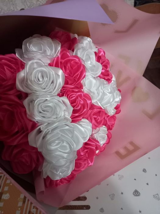 розы из лент на заказ