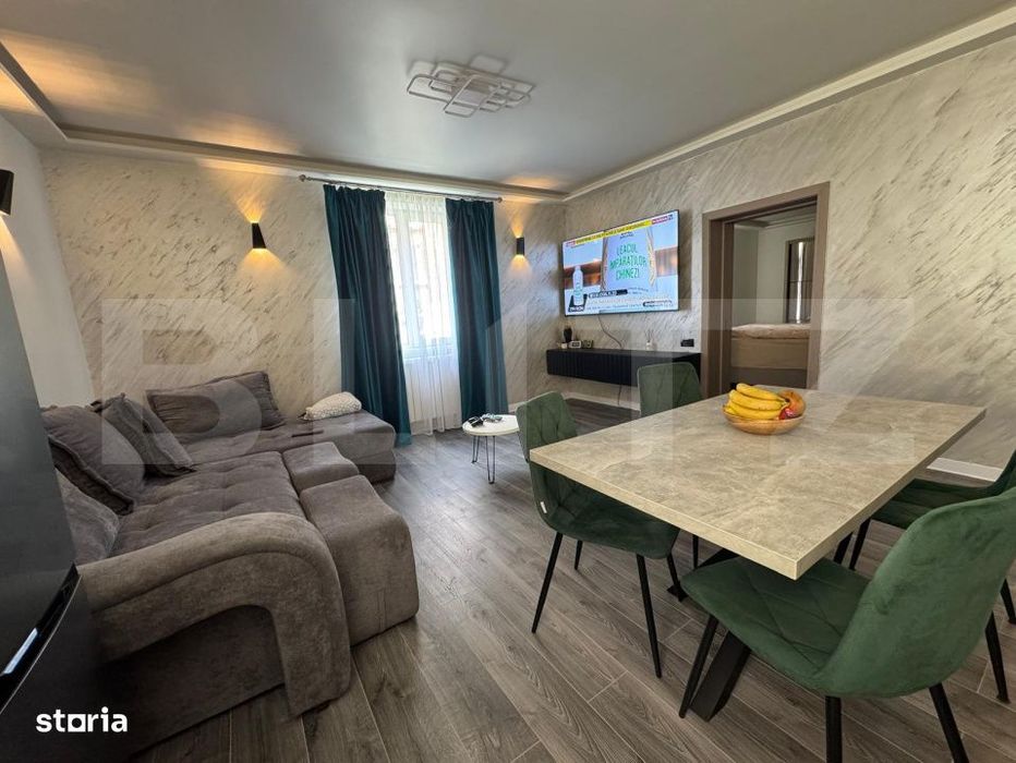 Apartament 2 camere, 49 mp, open space, mobilat si utilat, zona Centra