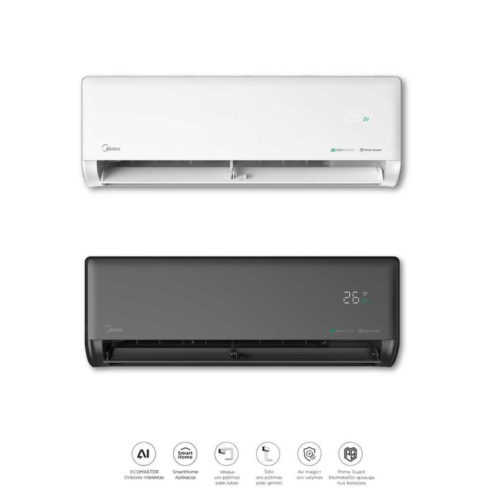 Кондиционер Midea Naomi Pro 12 (Инвертор + AI + Wi-Fi)