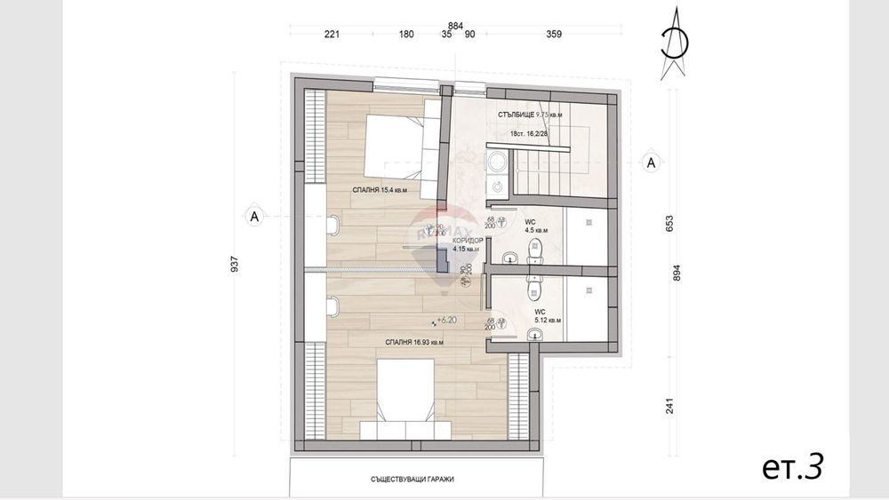 Новый самостоятельный дом с тремя спальнями и гаражом на удобной лока