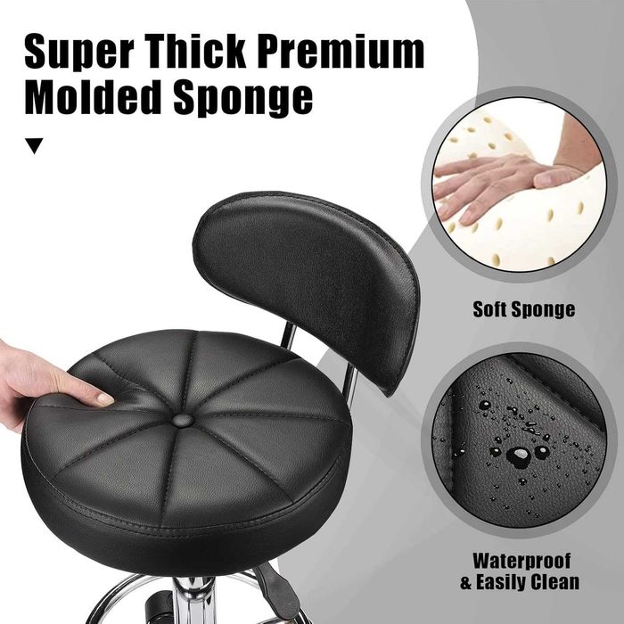 Scaun salon cu spatar, rotativ, reglabil pe inaltime, NOU, factura