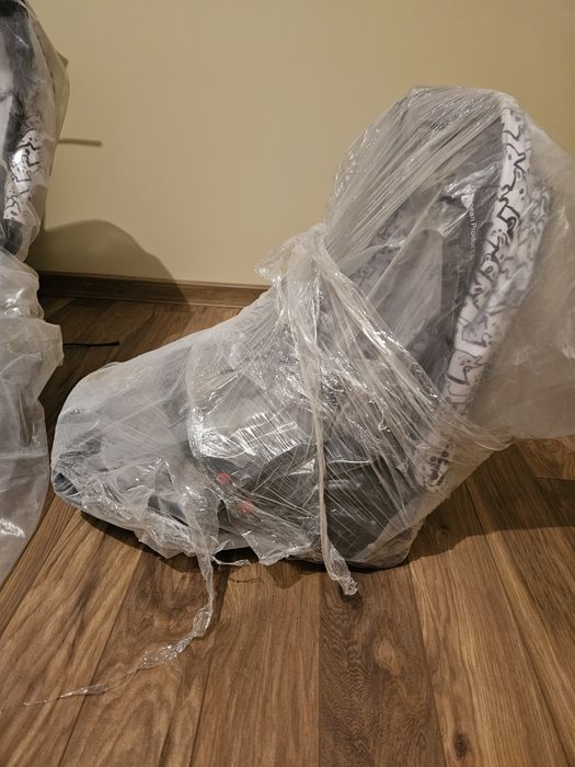 Детска количка унисекс в бяло и черно