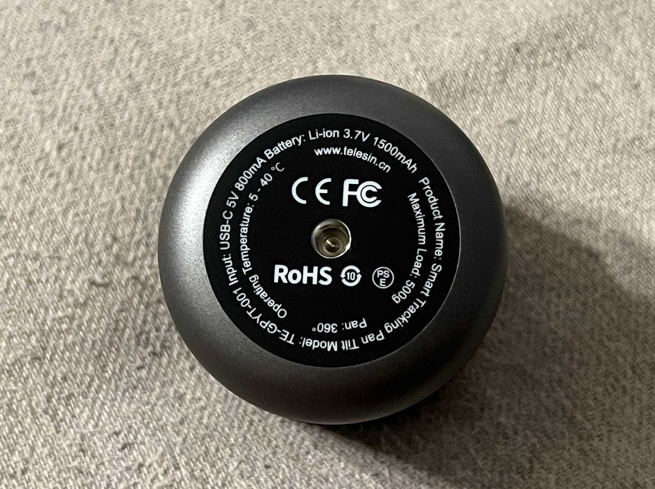 Suport TELESIN Smart Tracking Pan Tilt automat cu telecomanda