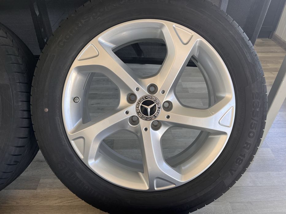 Оригинални джанти 18 цола 5х112 за Мерцедес с летни гуми 235/50/18