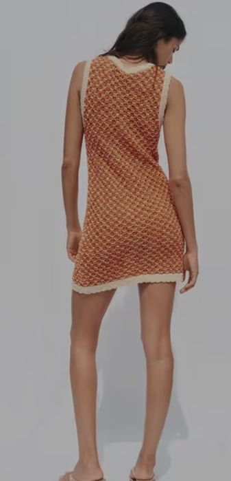 Рокля ZARA, knitted dress, размер М