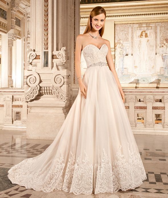 Булчинска рокля Demetrios, A-line, А-линия