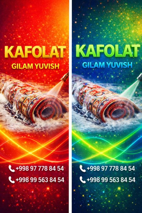 Glam yuvish. Xizmati Toshkent Shaxri boʻylab.