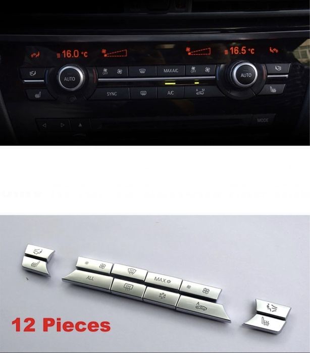 Butoane clima Radio Crom BMW seria 5 7 X3 X4 X5 X6 f10 f01 f15 f25