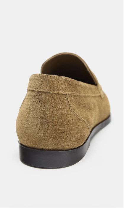 Кафяви велурени лоуфъри Zara (мокасини), като нови!