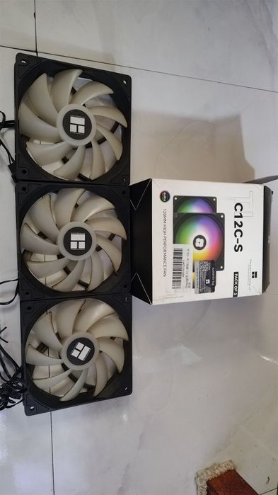 Set 3x Cooler Fan Thermalright TL-C12C-S PWM 4 pini ARGB 120mm
