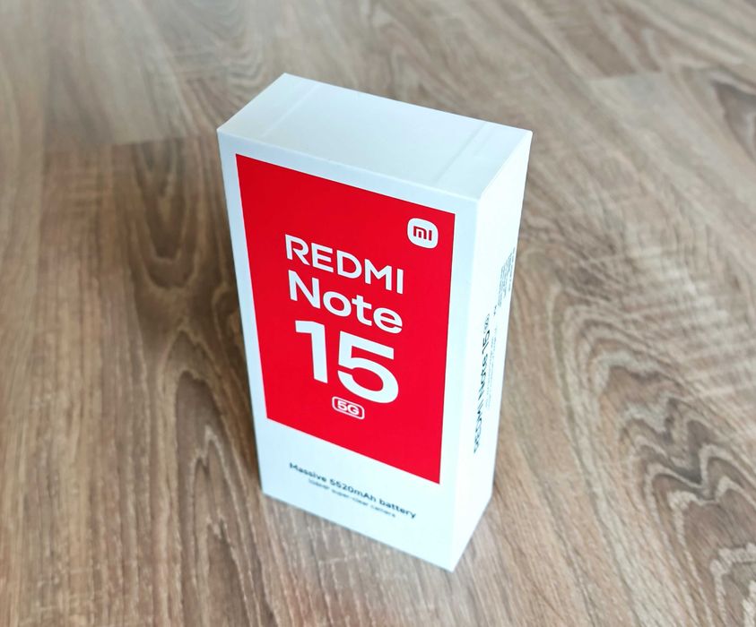 Telefon Redmi NOTE 15 5G 8GB  256GB Black Baterie 5520 mAh Nou SIGILAT