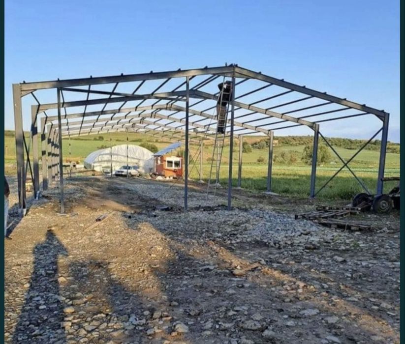 Facem hale metalice orice dimensiuni lucram fara avans 
10x20x4
8x20x4