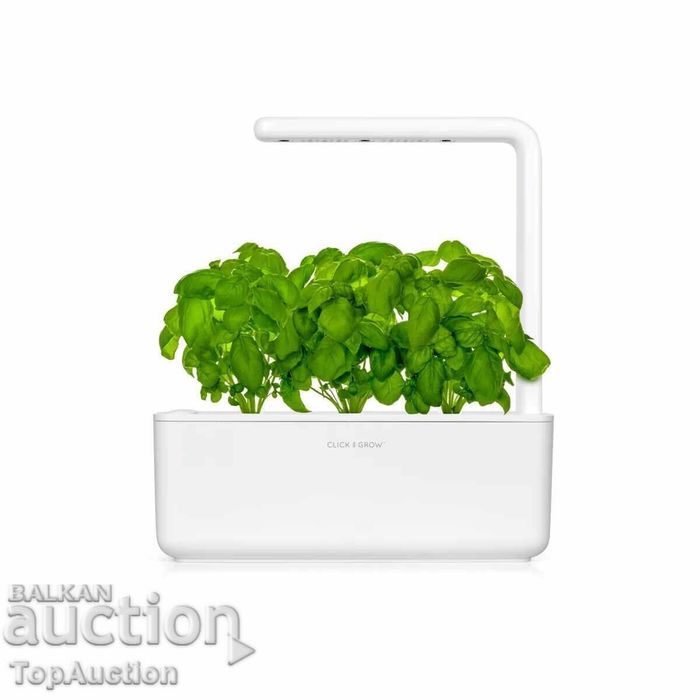 Саксия Click and Grow - бяла. Много запазена. Като нова.