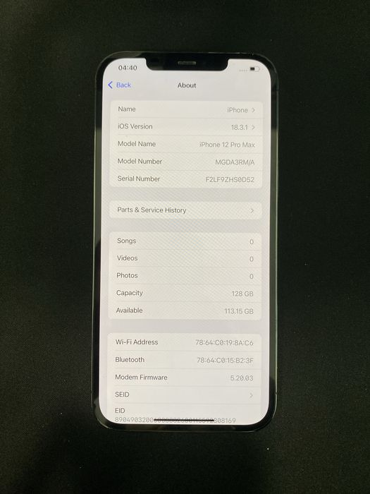 iPhone 12 Pro Max 128GB ID-wqv294