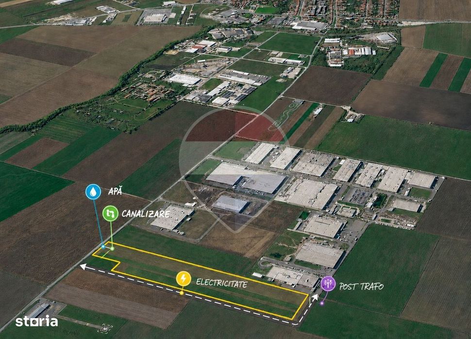 Teren 89,829 Mp De Inchiriat | Ghimbav – Aeroport Brasov