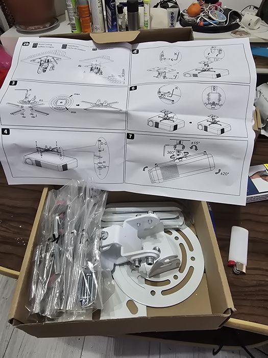 Suport perindere proiector tavan