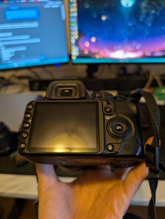 Nikon d3100 + Nikkor  35mm 1.8g + 18-55mm vr + baterii + card 8gb